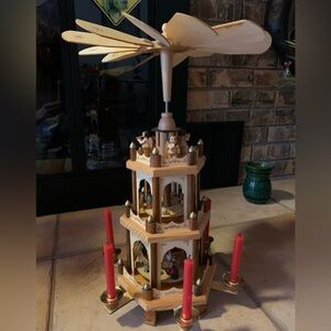 Authentic Vintage Henry Brubaker Christmas Pyramid